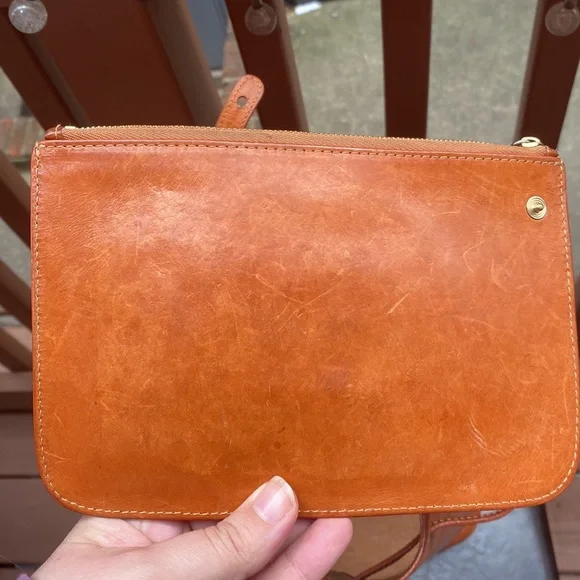 Mansur Gavriel Bucket Bag in Brandy/Brick with Raw Interior - Picture 16 of 16